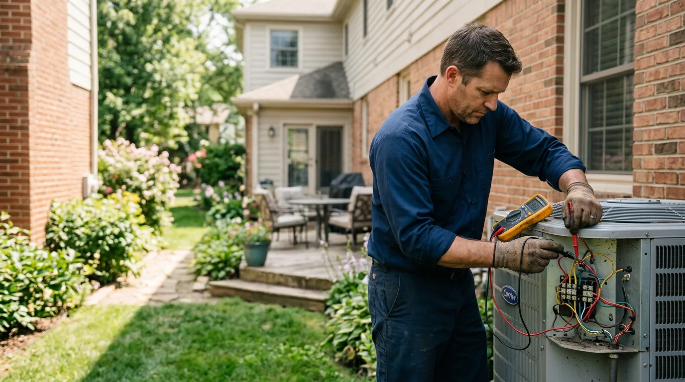 HVAC technician working near University Park, TX